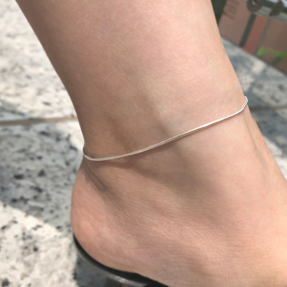 Round Snake Chain Anklet