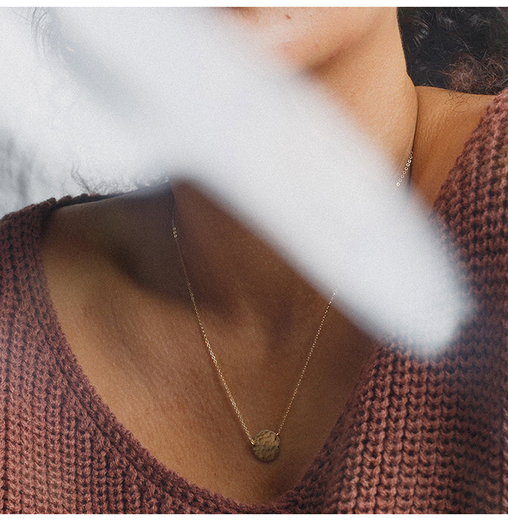 Hammered Coin Necklace