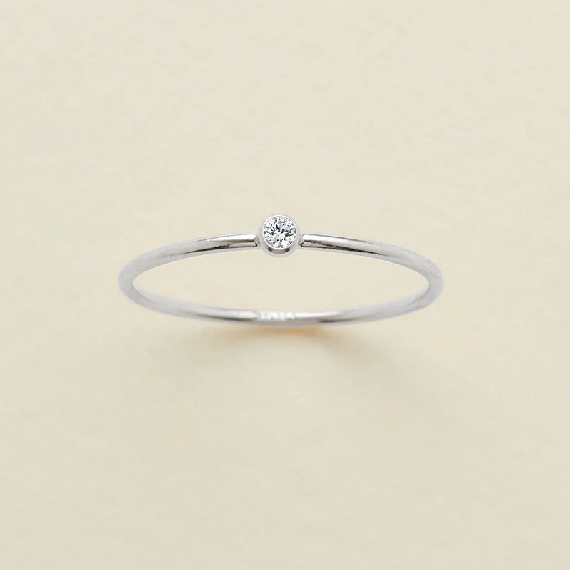 Bezel Solitaire Ring