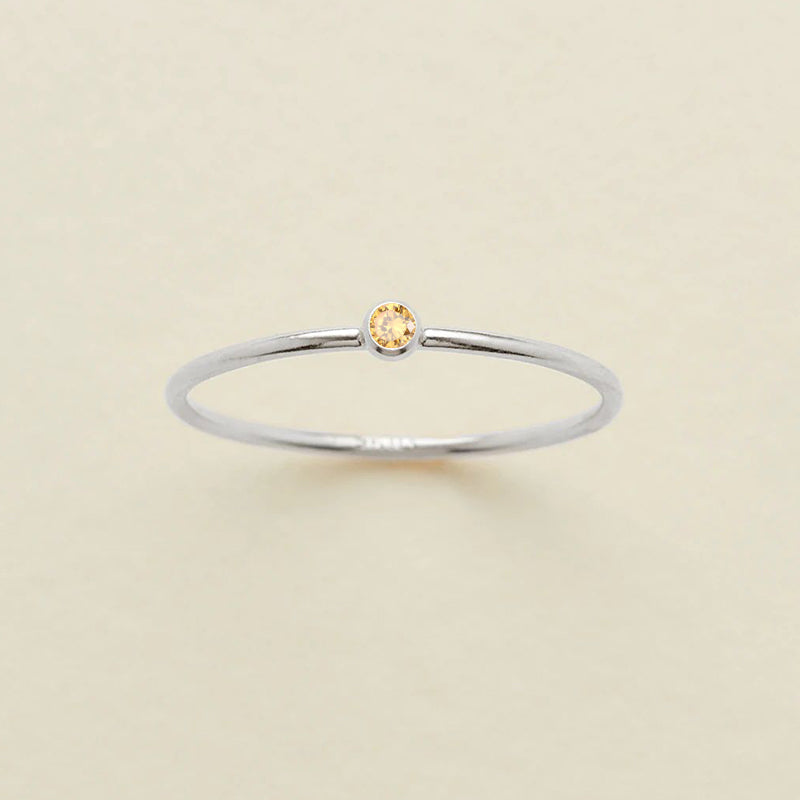 Bezel Solitaire Ring