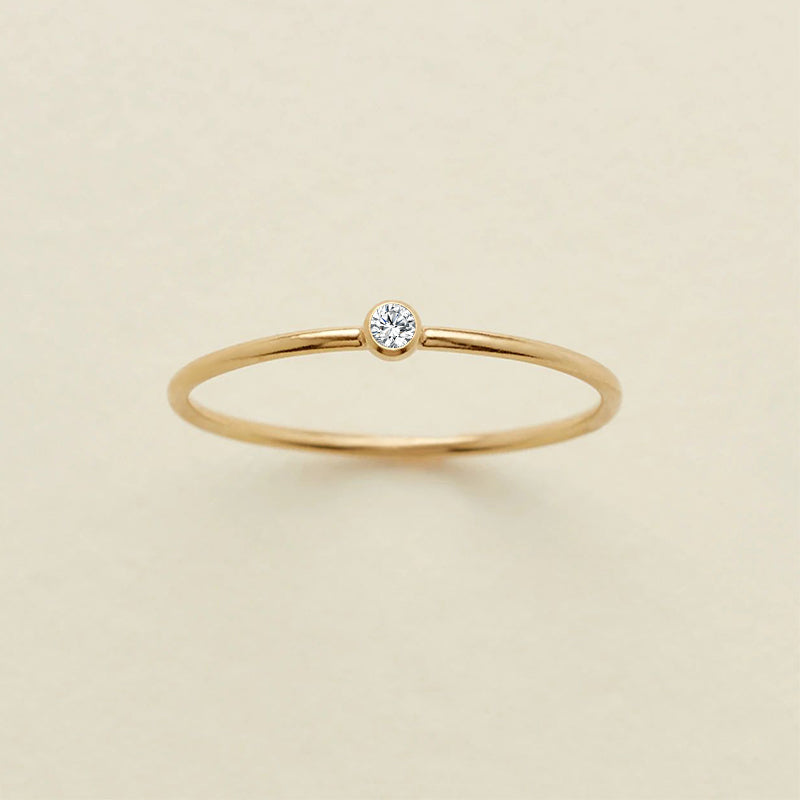 Bezel Solitaire Ring