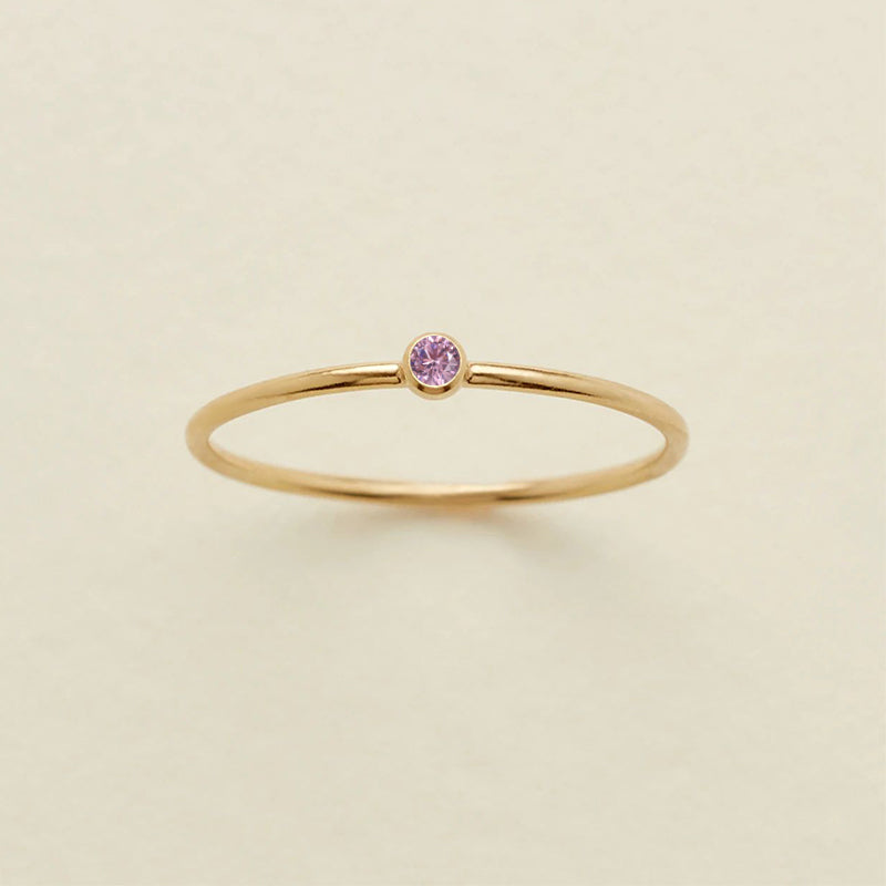 Bezel Solitaire Ring