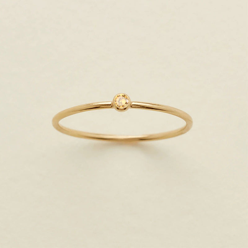 Bezel Solitaire Ring