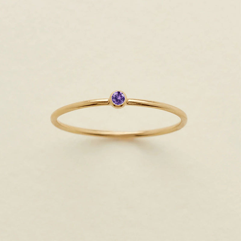 Bezel Solitaire Ring