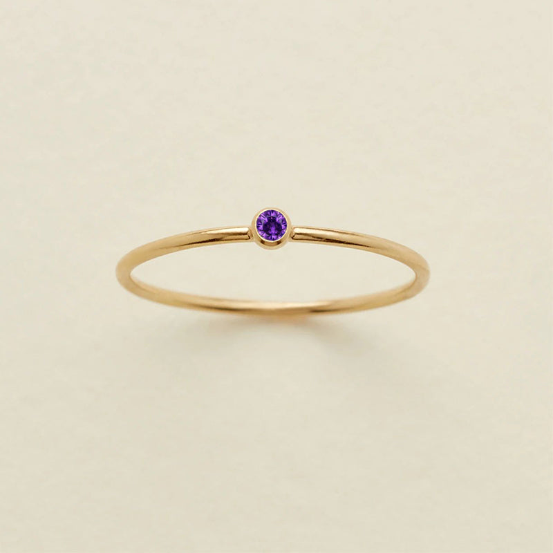Bezel Solitaire Ring