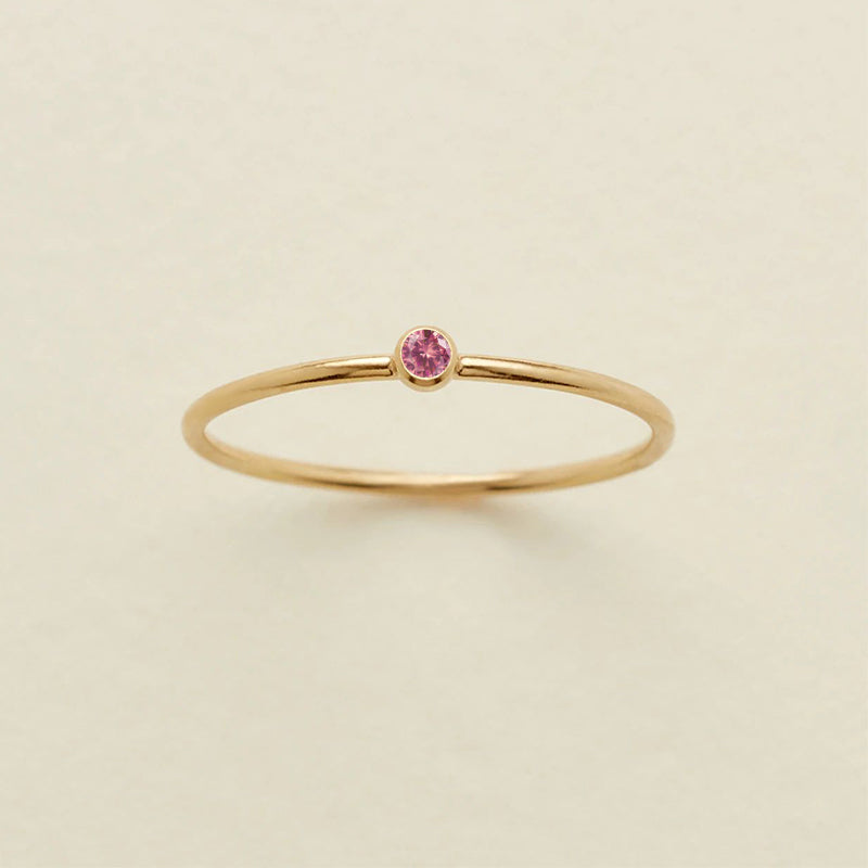 Bezel Solitaire Ring