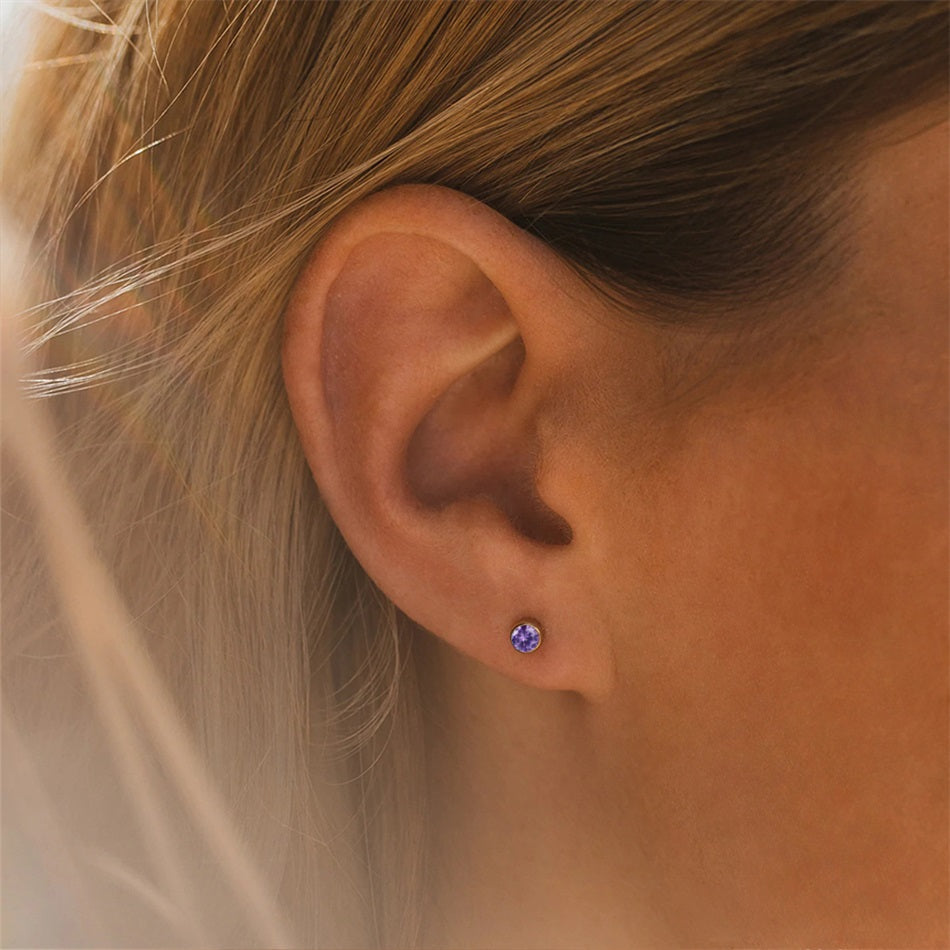 Gem Stud Earrings
