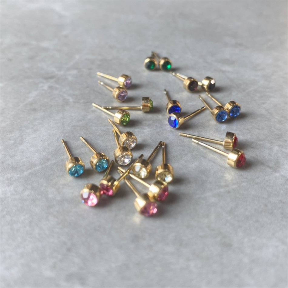 Gem Stud Earrings