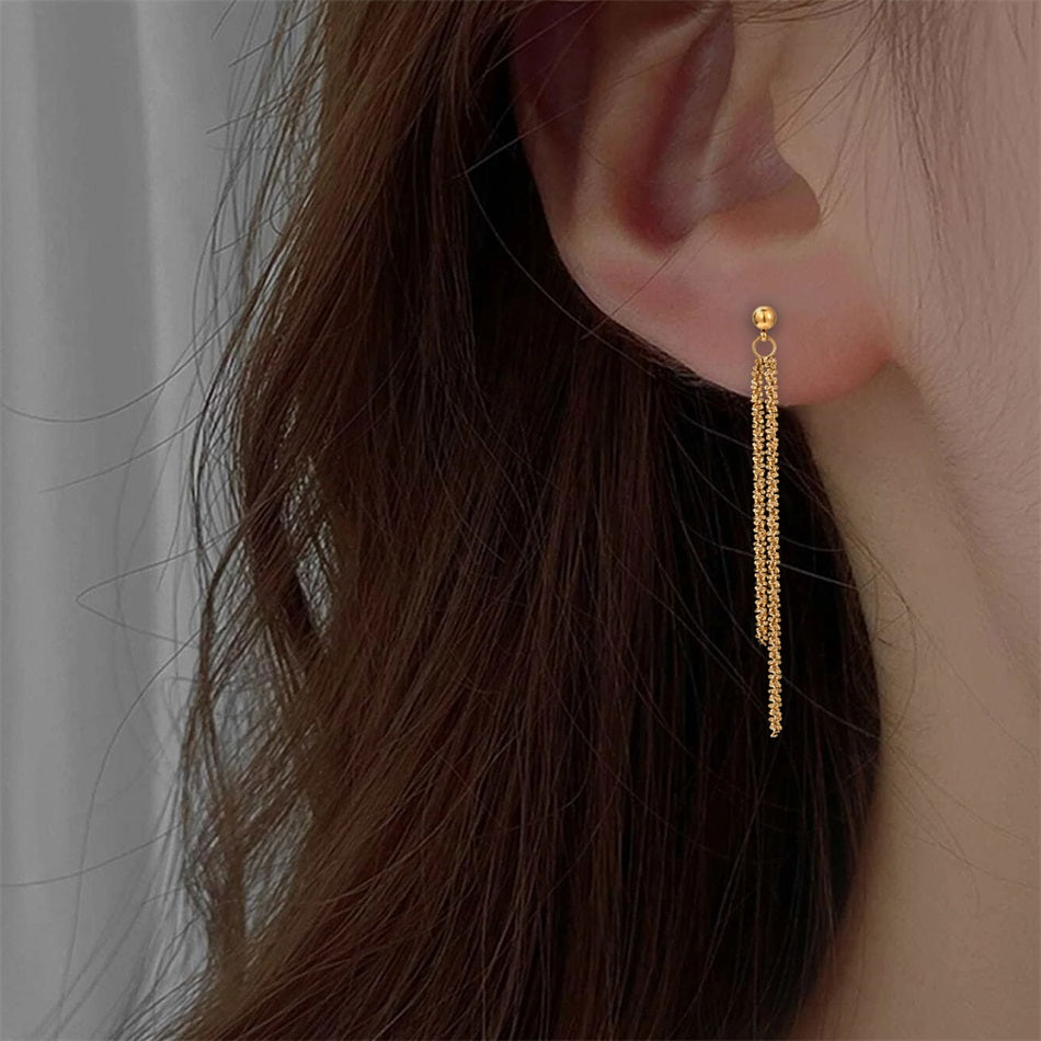 Chain Tassel Earrings