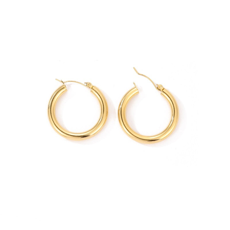 Rounded Hoop Earrings