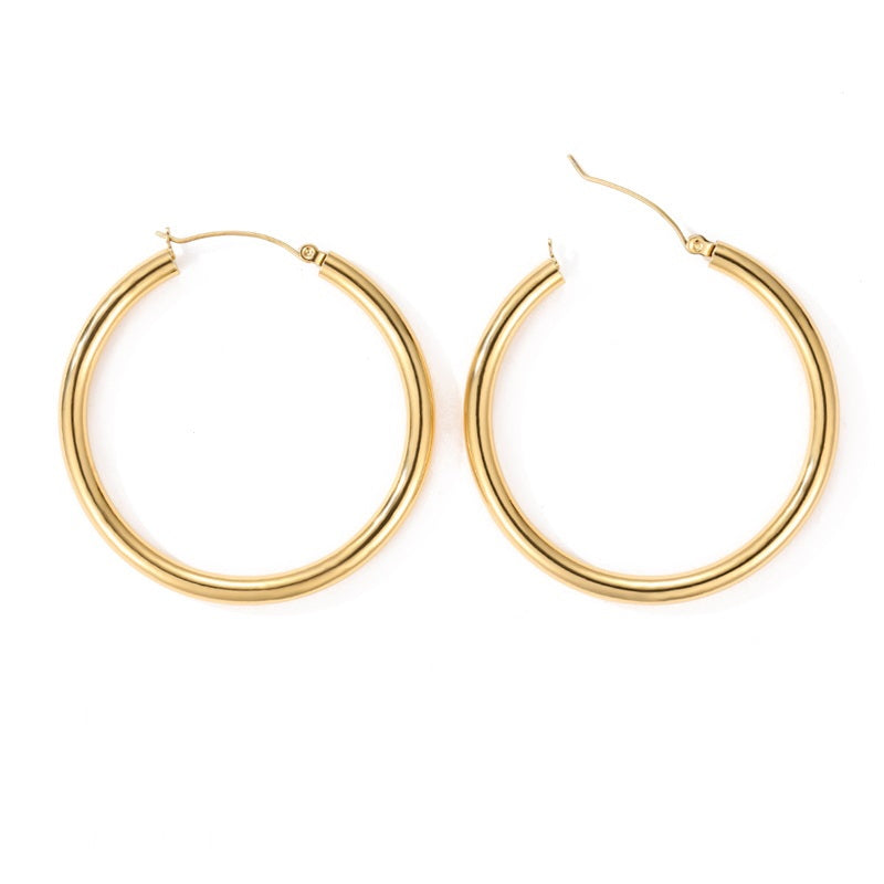 Rounded Hoop Earrings