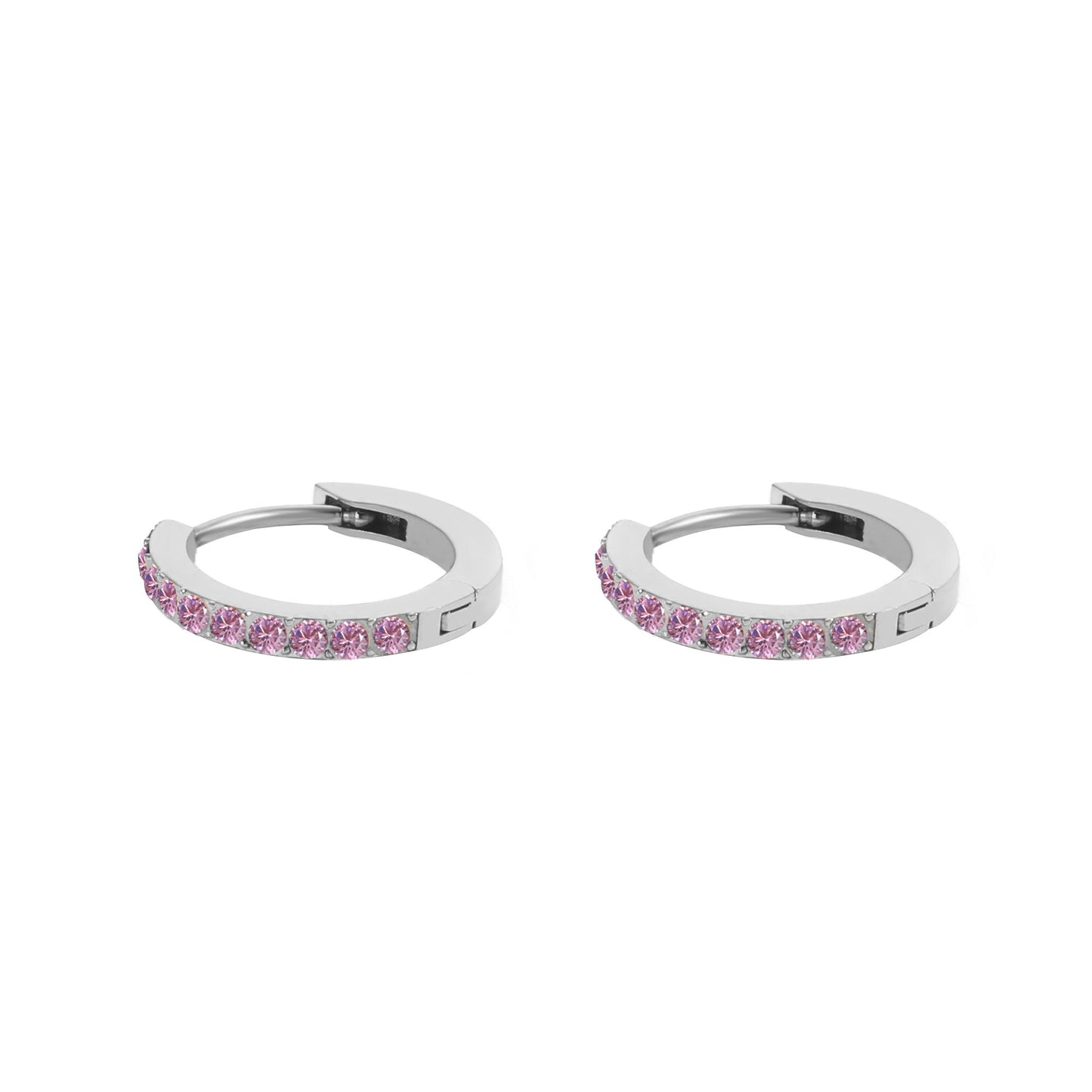 Gem Huggie Hoops
