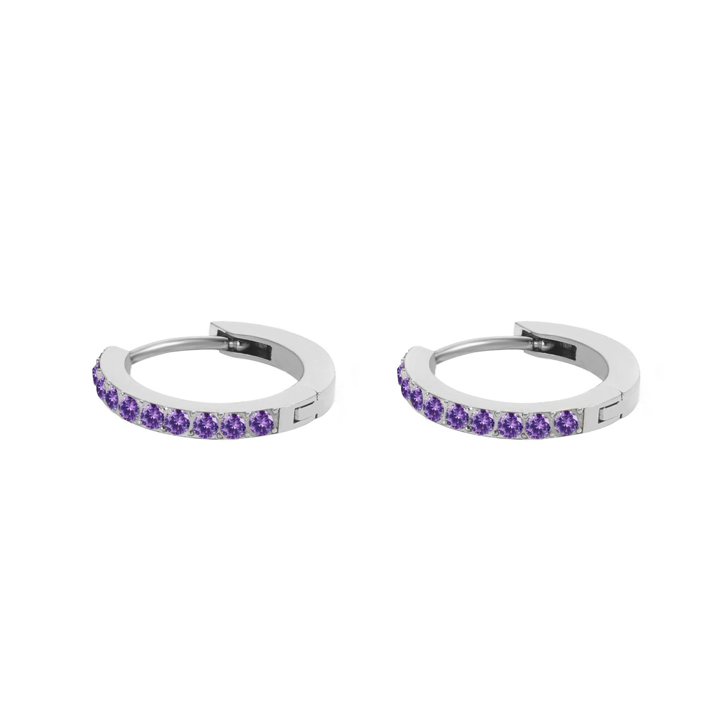 Gem Huggie Hoops