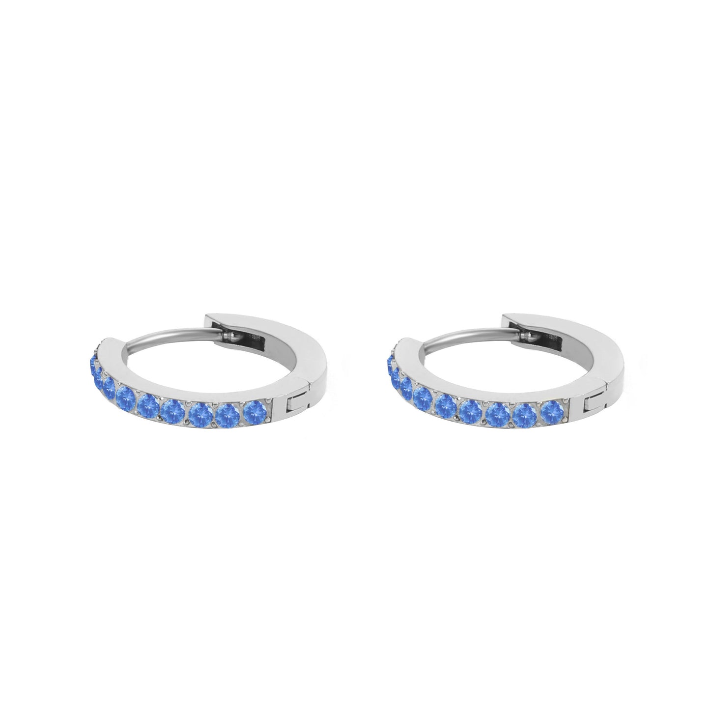 Gem Huggie Hoops