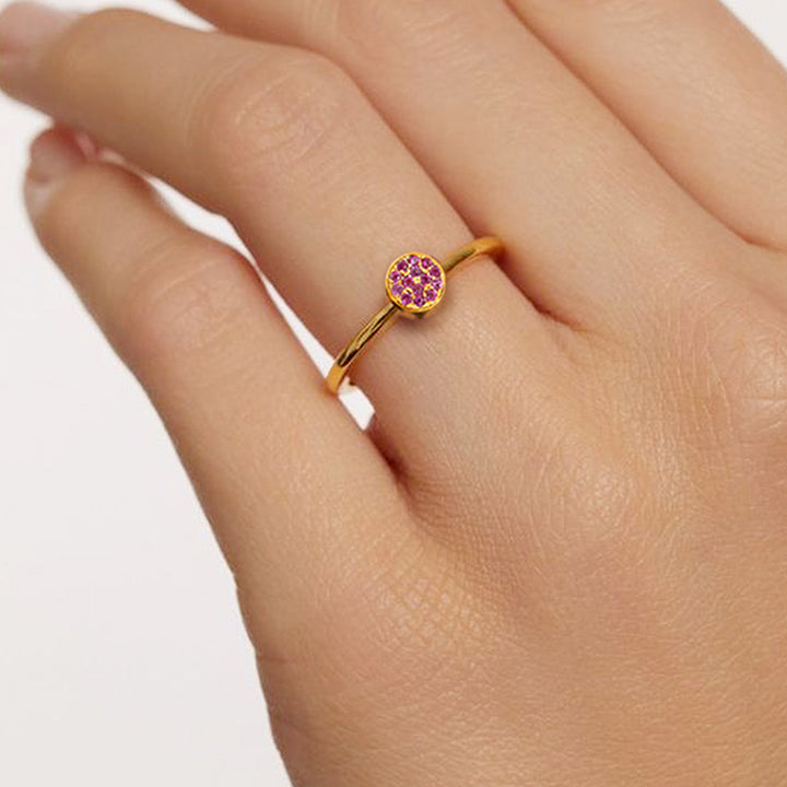 Gem Disc Ring