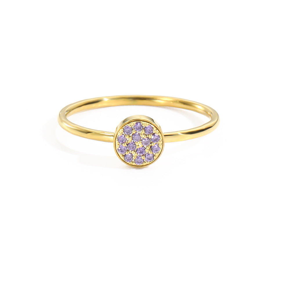 Gem Disc Ring
