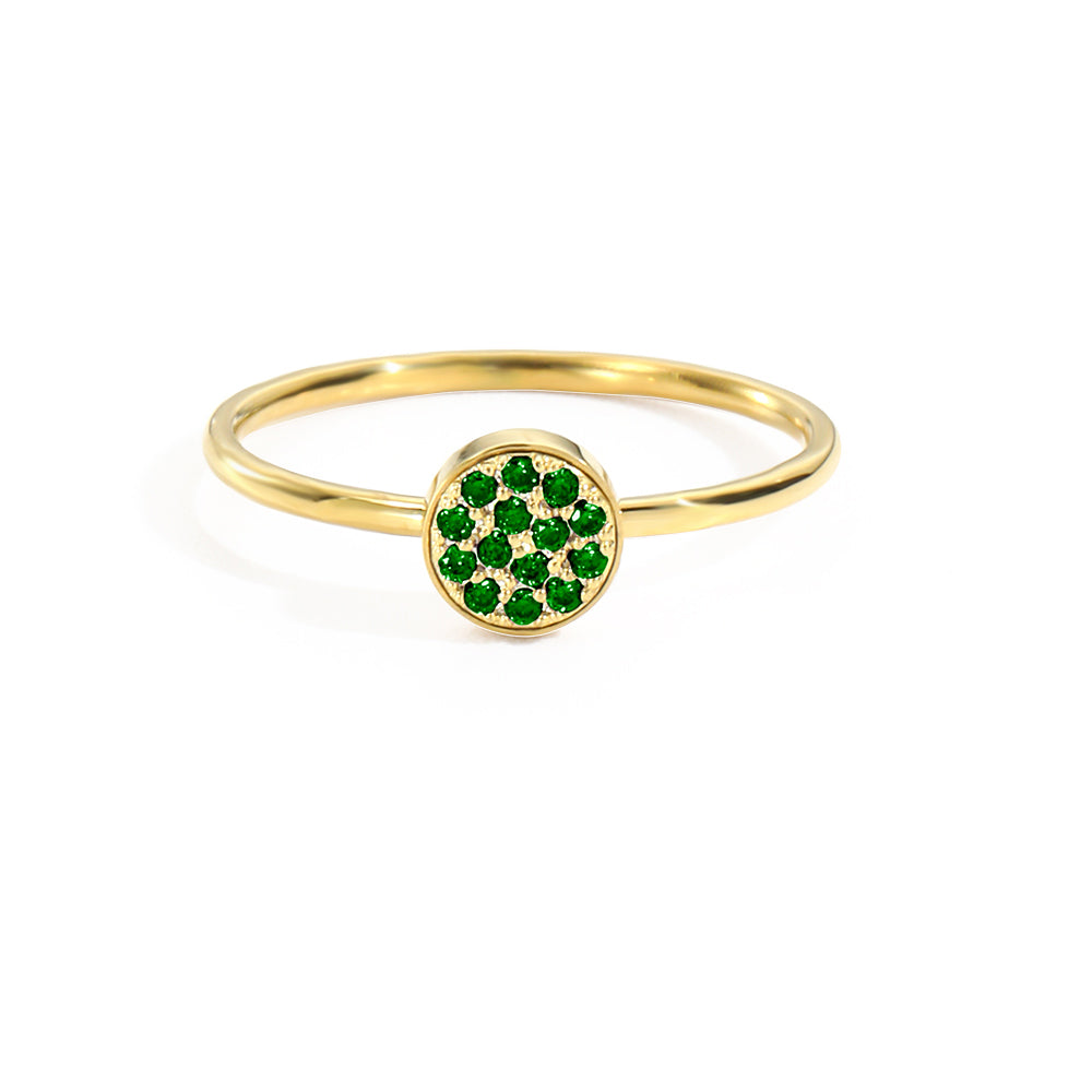 Gem Disc Ring