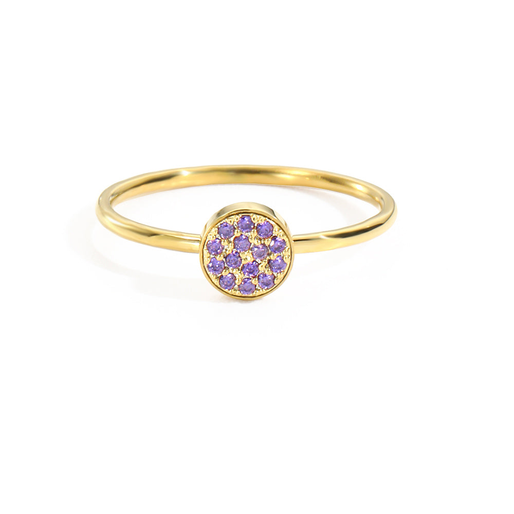 Gem Disc Ring
