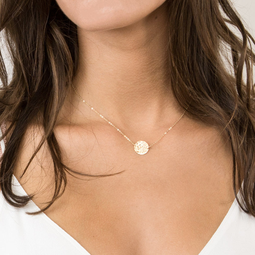Hammered Coin Necklace