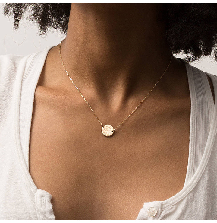 Hammered Coin Necklace