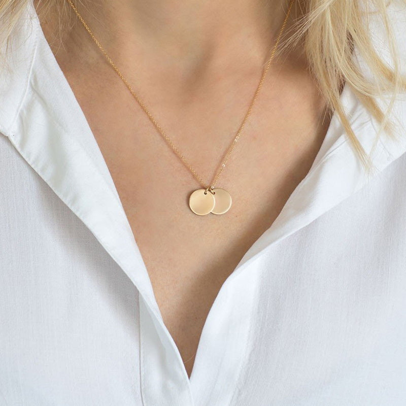 Double Disc Necklace