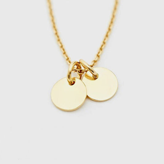 Double Disc Necklace